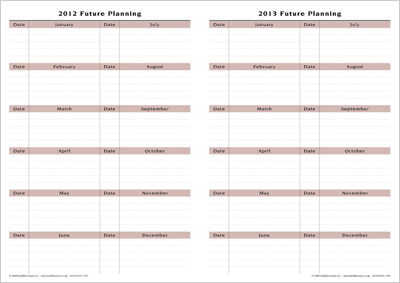 Planning Calendar 2011 on 2011 1